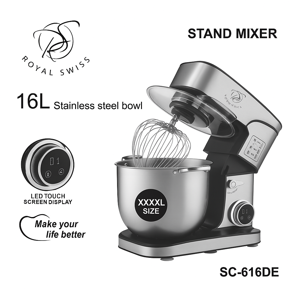 Batidora Amasadora Royal Swiss 16L