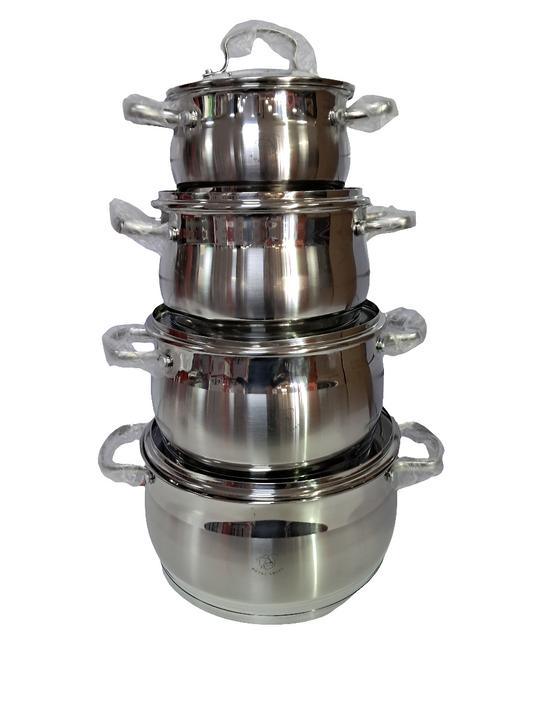 Set Premium de Cacerolas de Acero Inoxidable