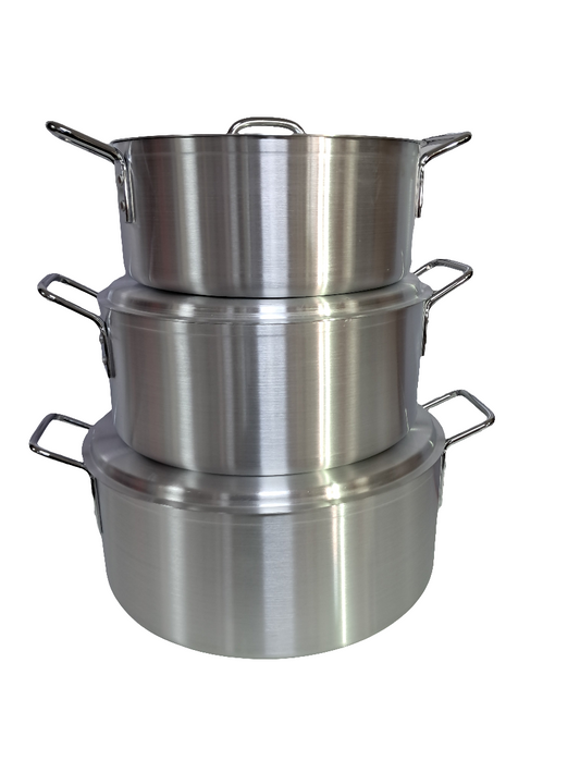 Ollas de Aluminio Alta Capacidad – Cocina Profesional