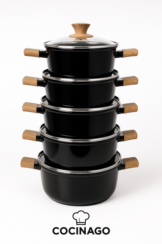 Juego de Batería de Cocina Moderna – 5 Piezas