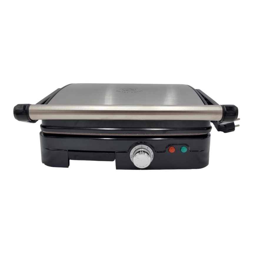 Parrilla Eléctrica Portátil con Bandeja de Goteo y Luces Indicadoras