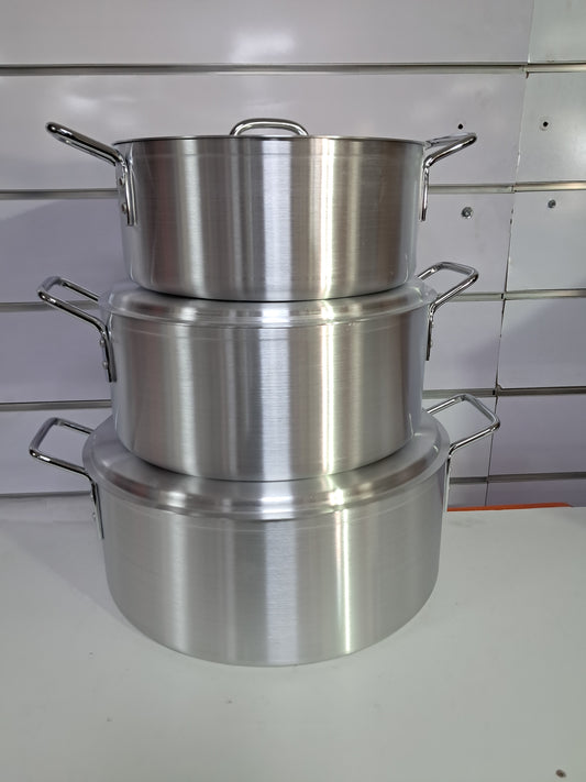 Ollas de Aluminio Alta Capacidad – Cocina Profesional