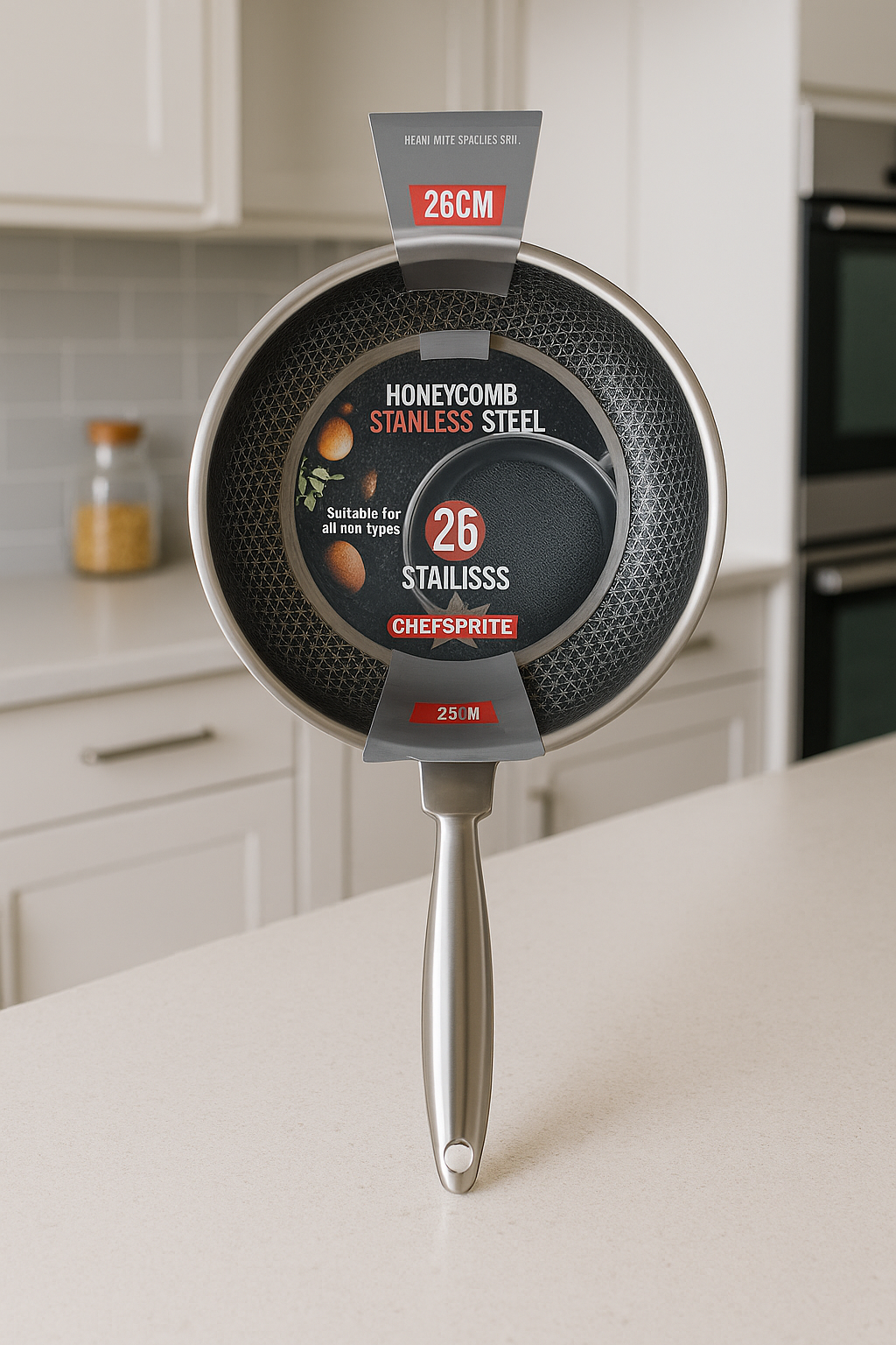 Sartén Antiadherente de Acero Inoxidable 26 cm – ChefSprite