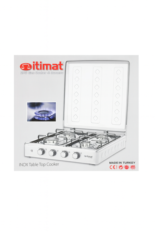 Cocina a Gas Itimat 4 Hornillas – Inoxidable