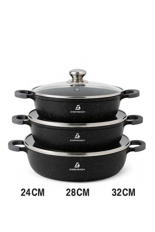 Set de Cazuelas Eisenbach Premium – 24/28/32 CM