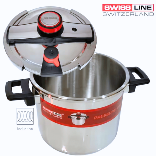 Olla de Presión  Swiss Line | Cocina Rápida y Segura en Inducción y Gas
